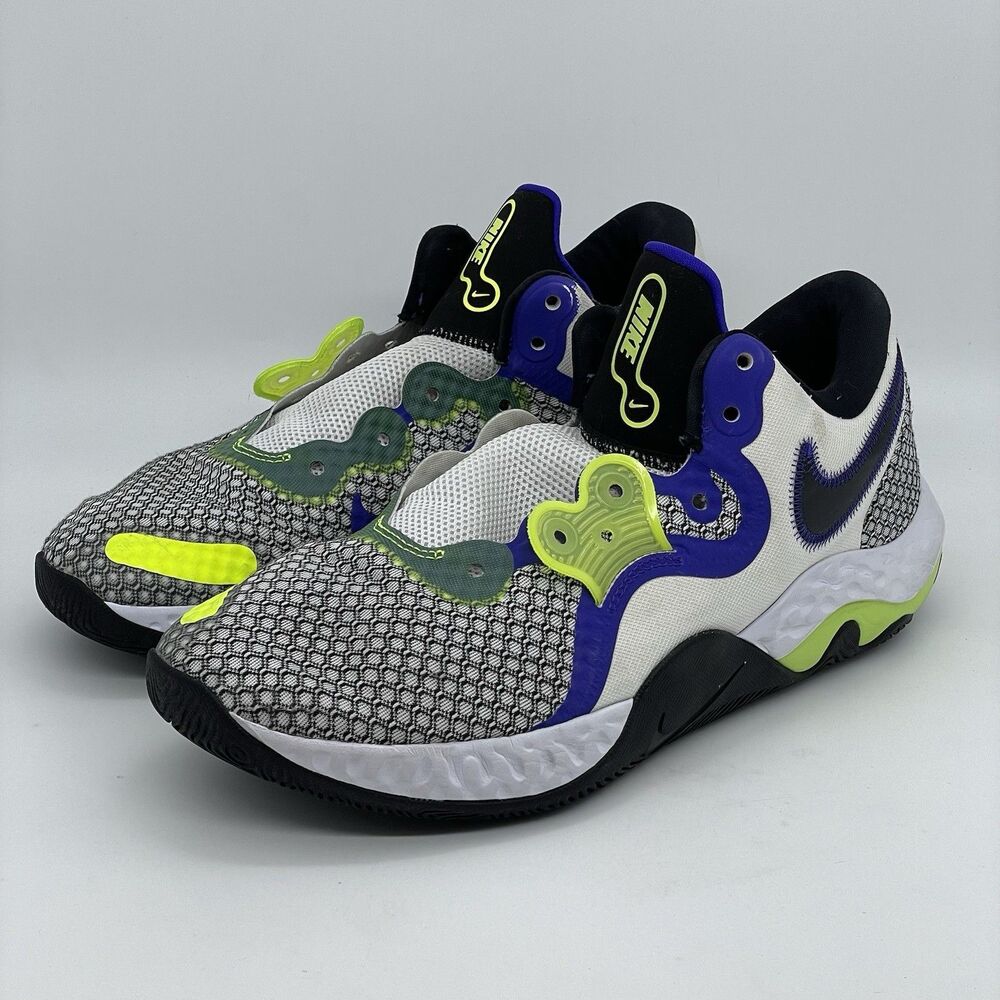 Nike Renew Elevate 2 Basketball Shoes CW3406 101 Menβs US 12 White/Black/Volt